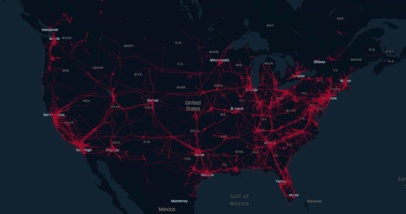 A sample of data collected by openpilot in June 2020.